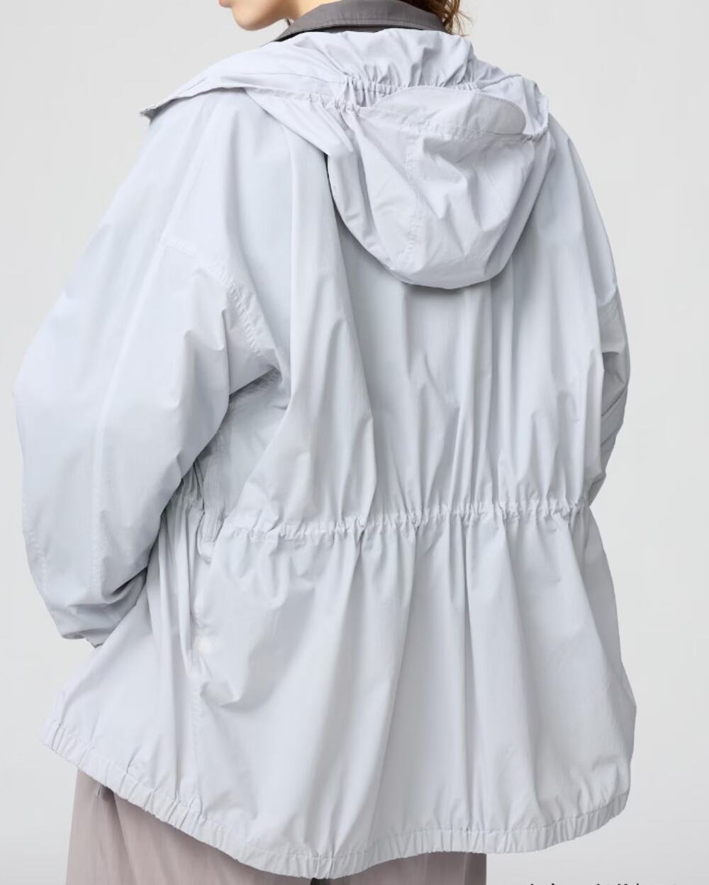 Uniqlo UV Protection Sheer Oversized Parka in Light Purple